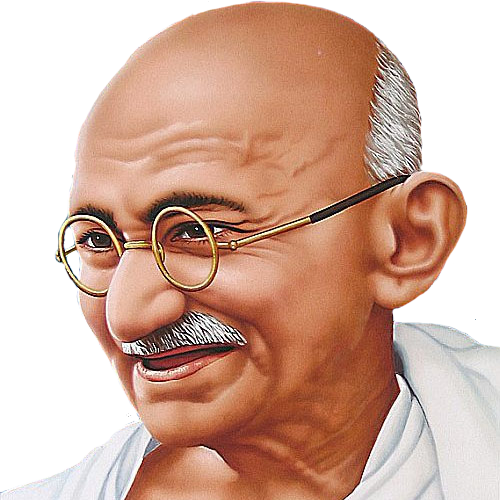 Mahatma Gandhi Portrait PNG