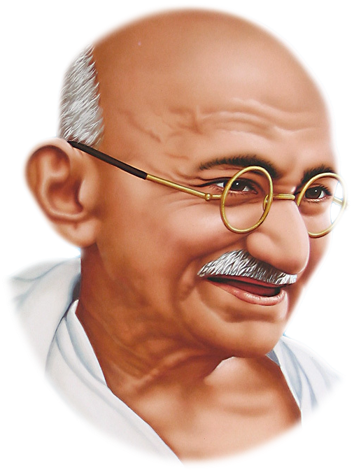 Mahatma Gandhi Portrait PNG