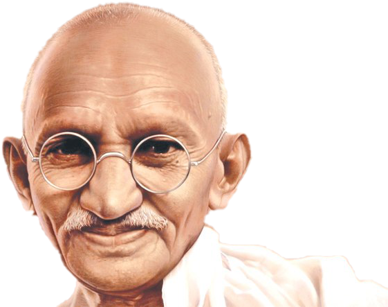 Mahatma Gandhi Portrait PNG