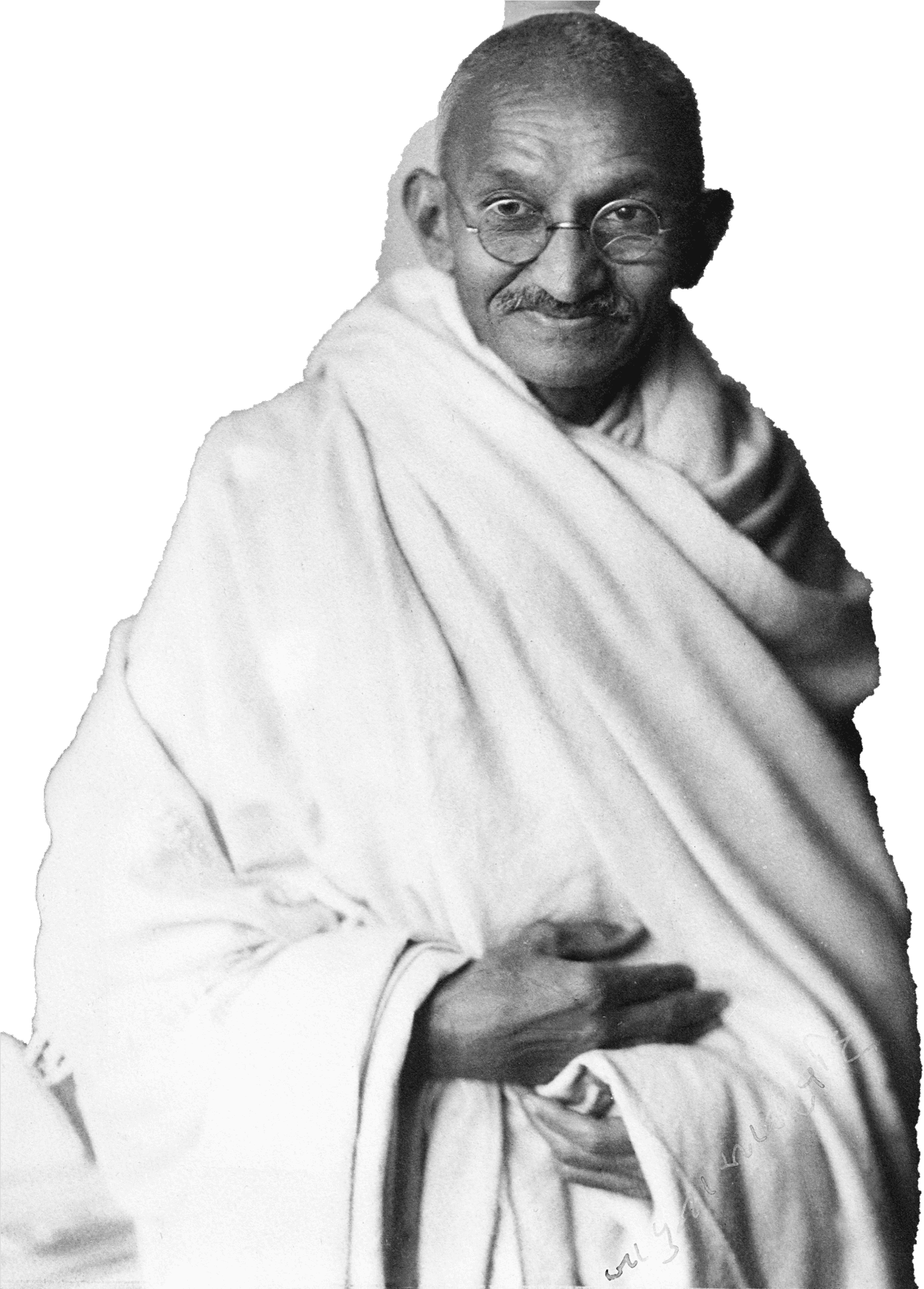 Mahatma Gandhi Portrait PNG