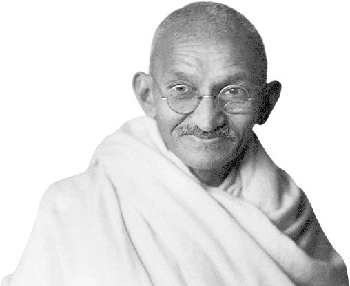 Mahatma Gandhi Portrait PNG