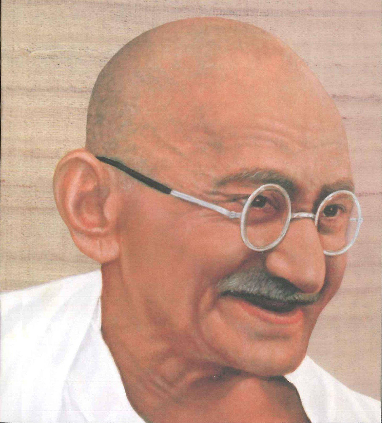 Mahatma Gandhi Realistic Art Wallpaper