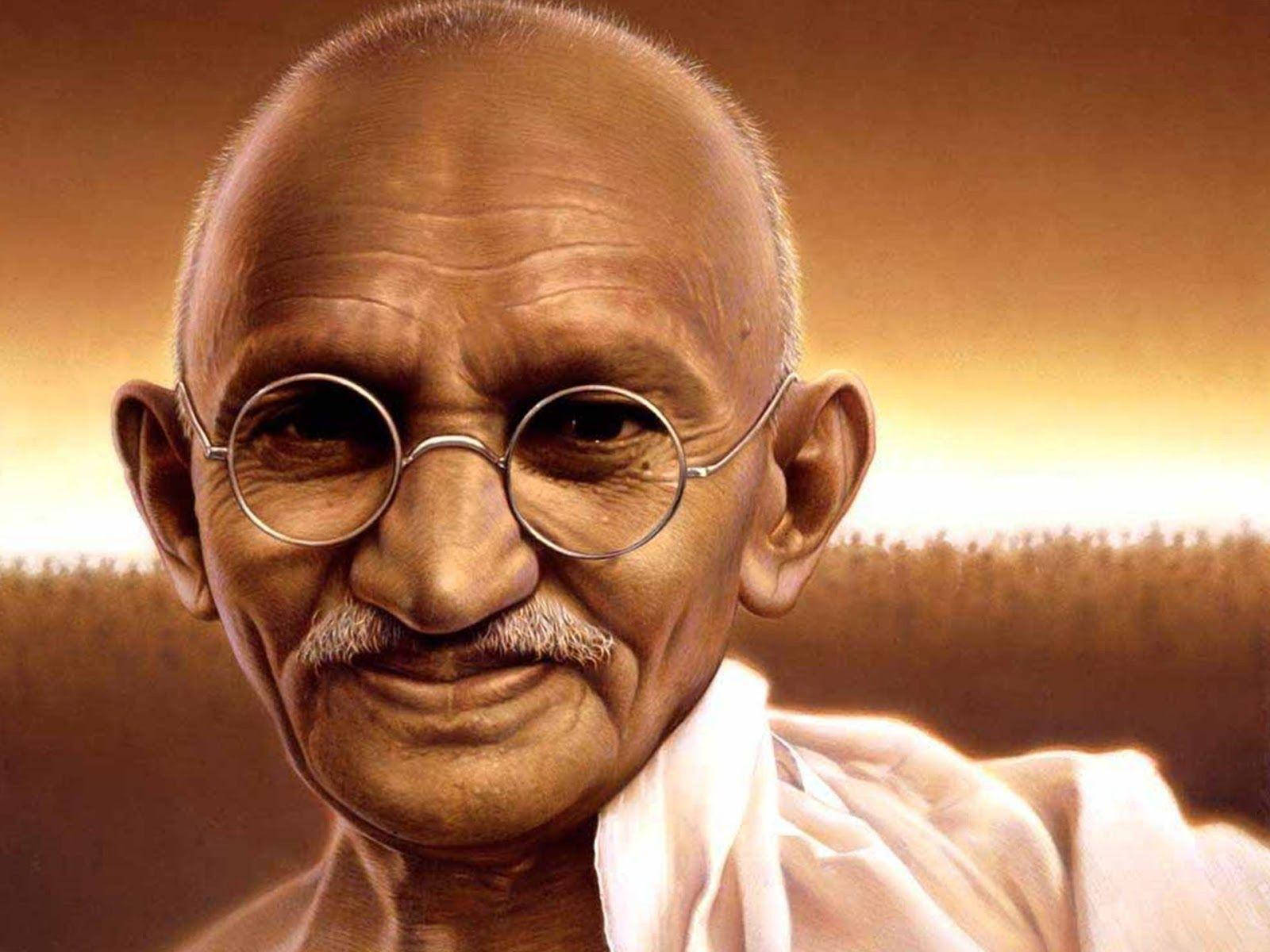 Mahatma Gandhi Sepia Portrait