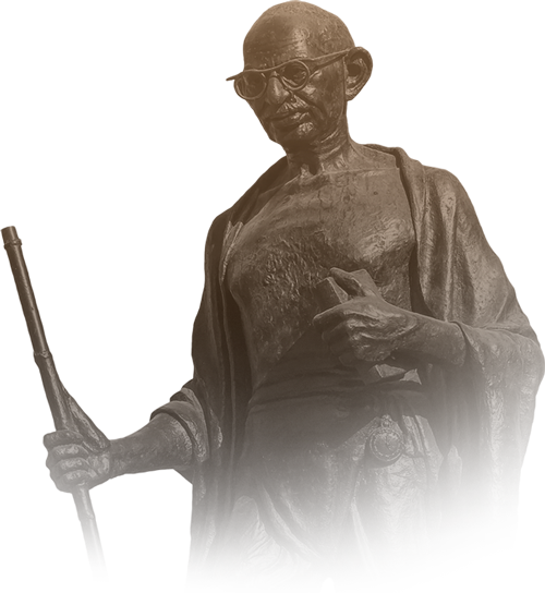 Mahatma Gandhi Statue Profile PNG