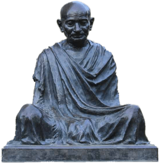 Mahatma Gandhi Statue Sculpture PNG