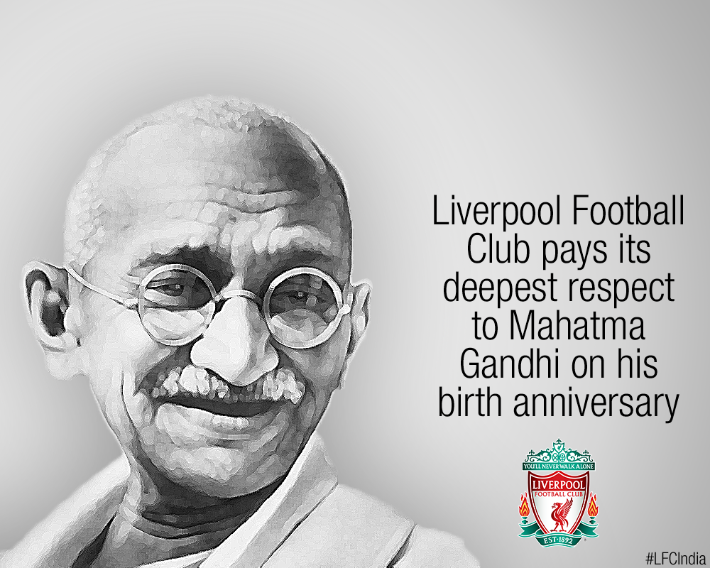 Mahatma Gandhi Tributeby Liverpool F C PNG