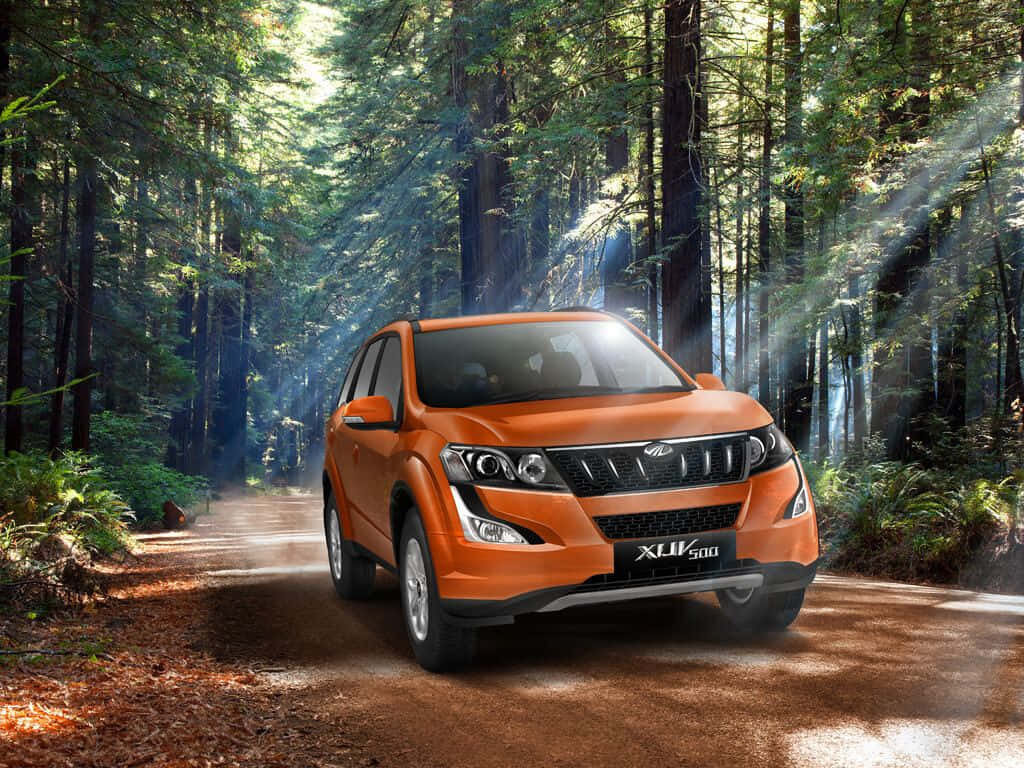 Captivating Mahindra SUV on an Adventurous Trail Wallpaper