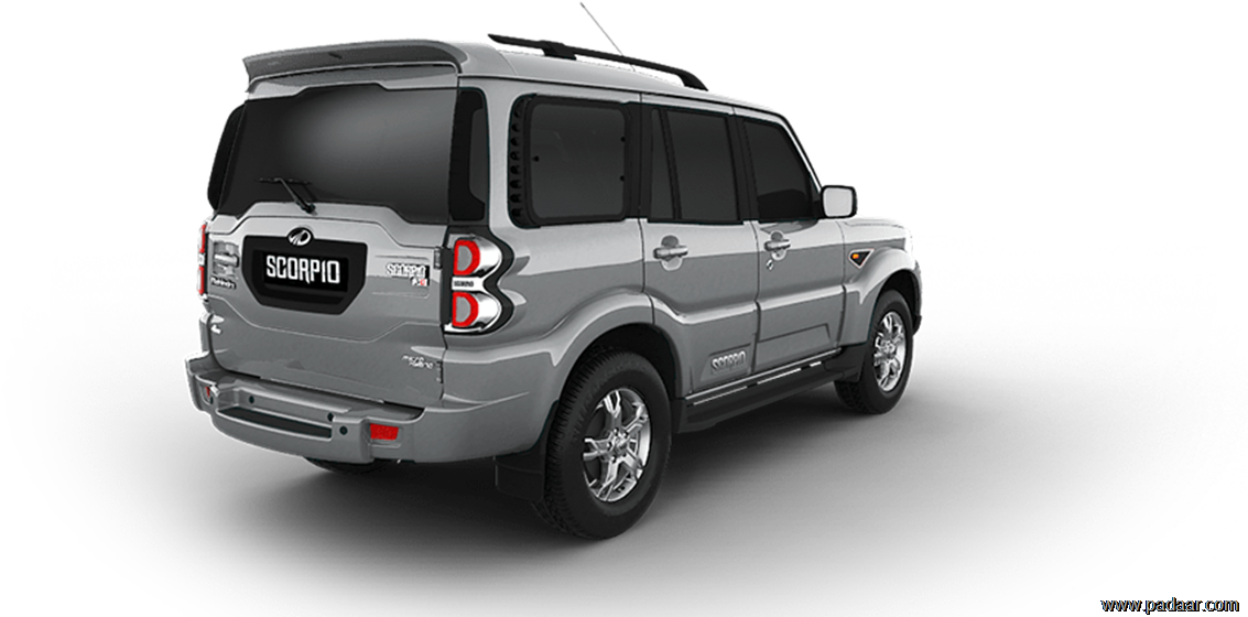 Mahindra Scorpio S U V Rear View PNG