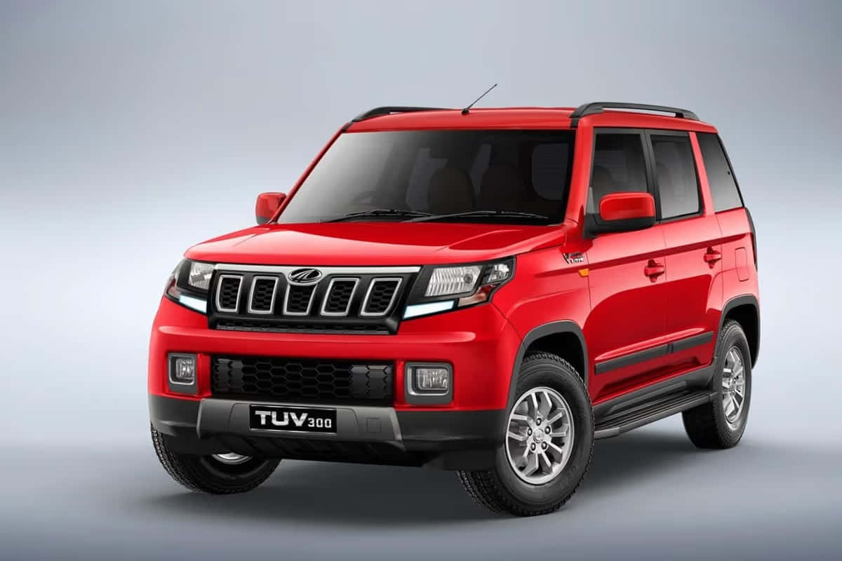 Mahindra T U V300 Red Model Wallpaper