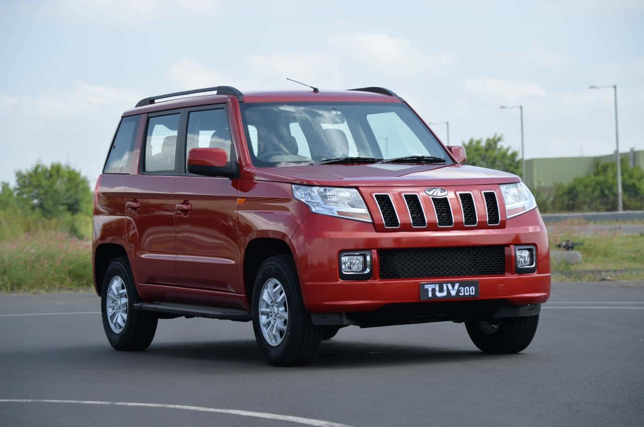 Suv Rouge Mahindra Tuv300 Fond d'écran