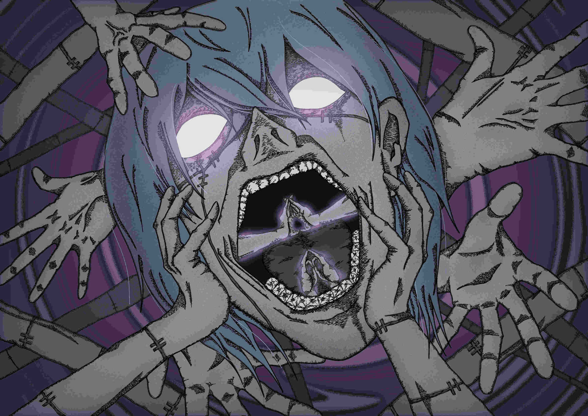 Download Mahito Transfiguration Despair Wallpaper | Wallpapers.com