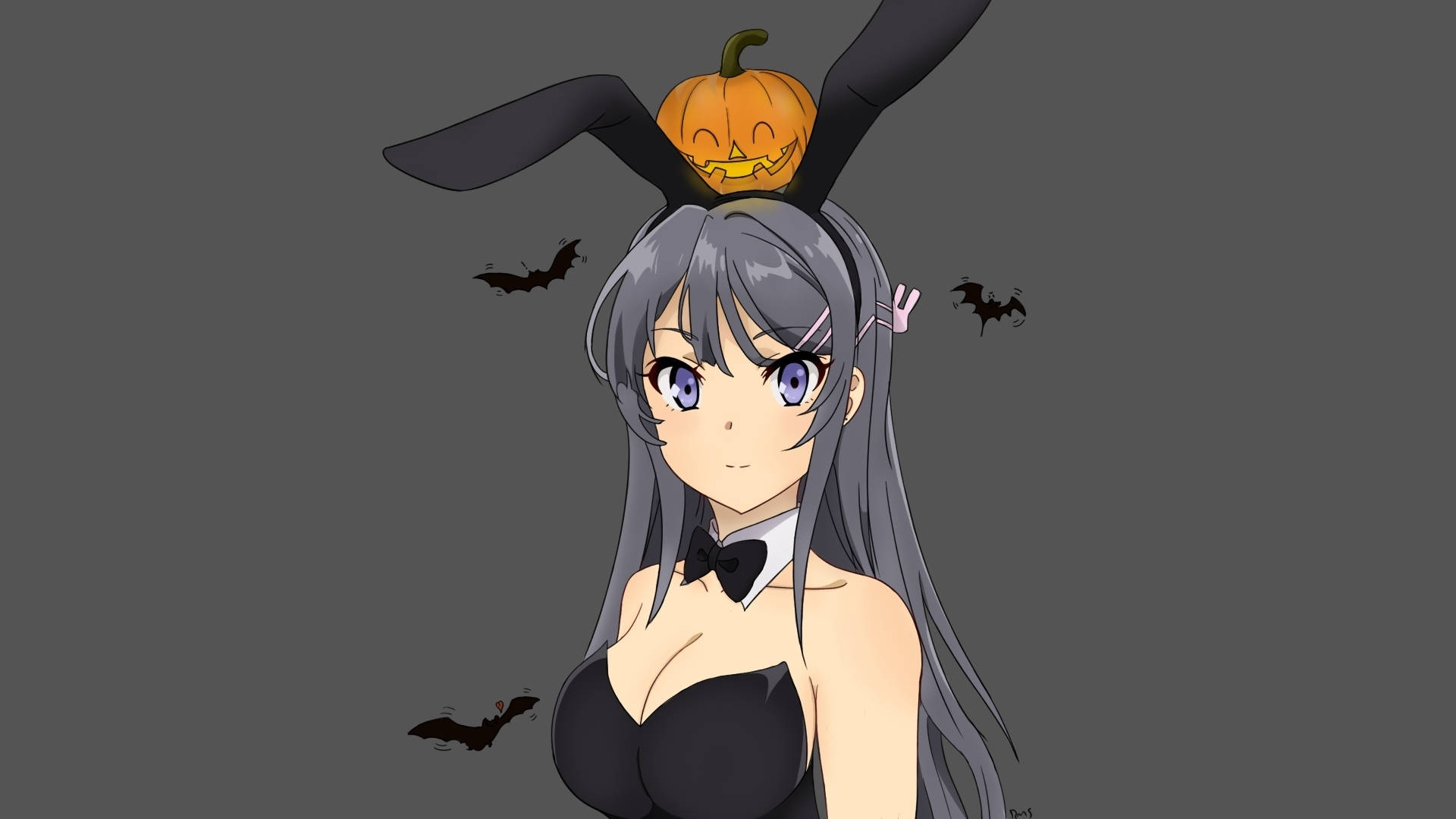 Disfrazde Mai Sakurajima Para Halloween. Fondo de pantalla
