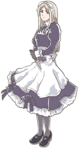 Maid Anime Character Illustration PNG