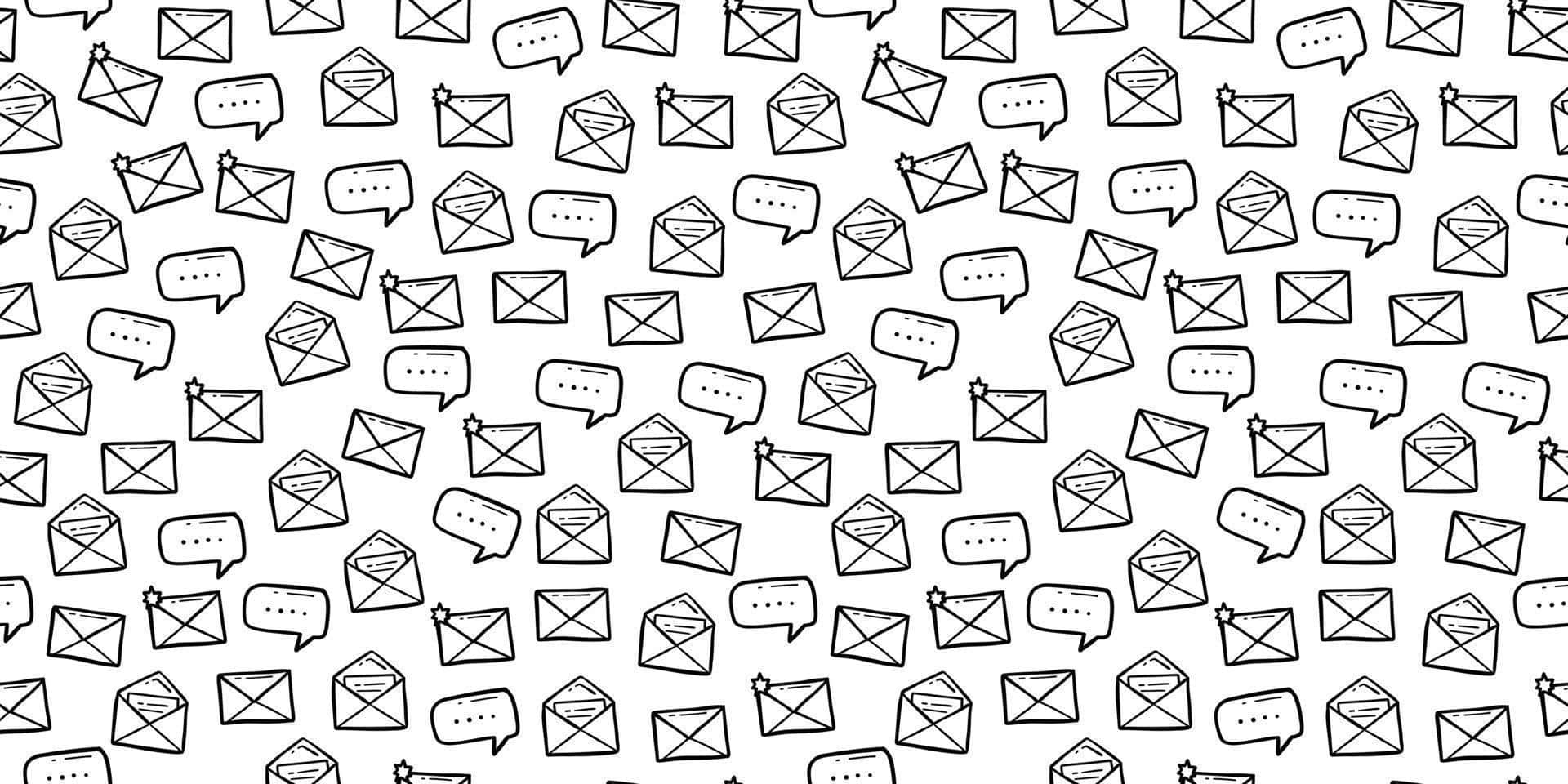 Seamless Mail Pattern Background