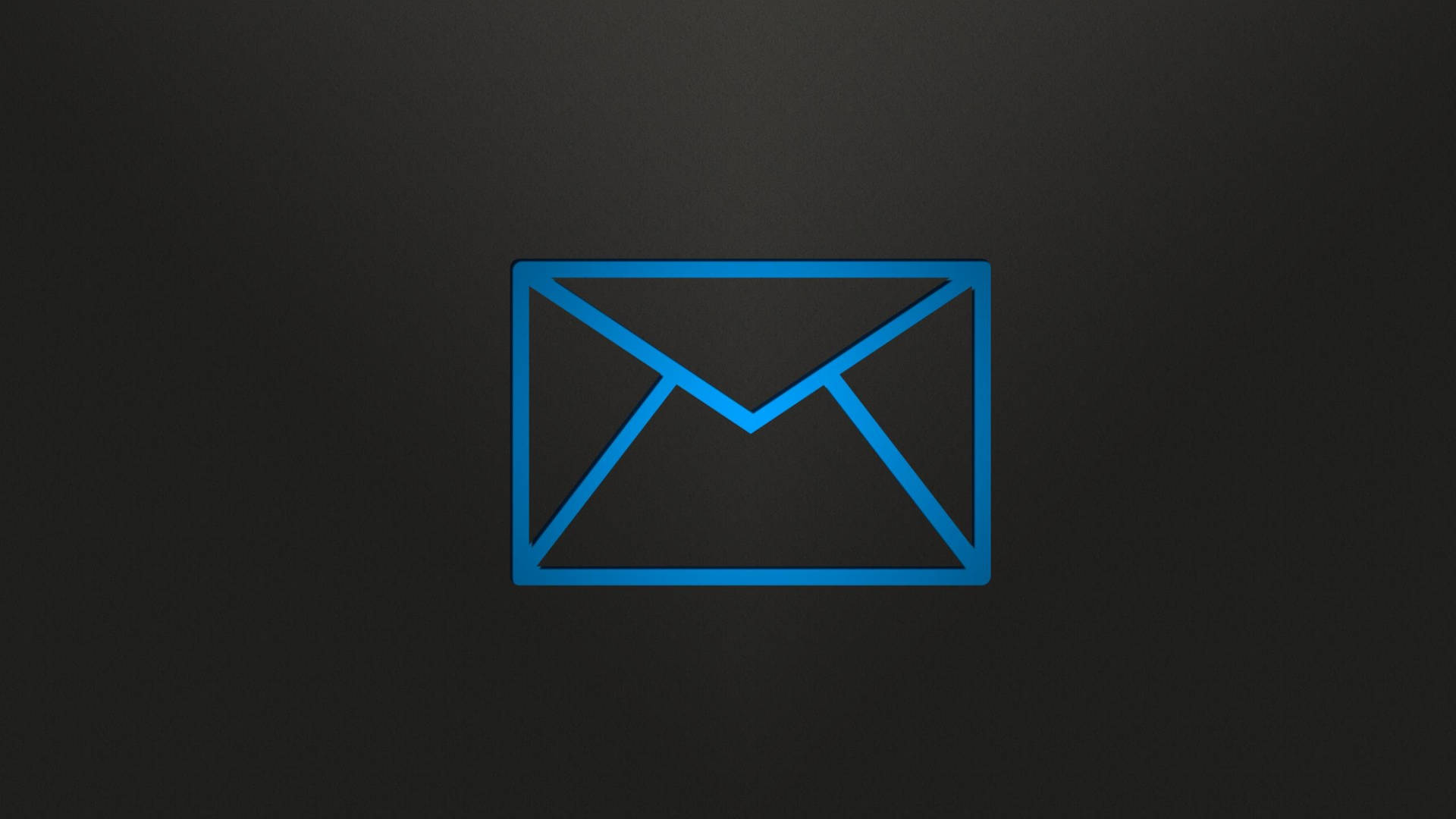 Blådatorikon För E-post. (blue Computer Icon For Email.) Wallpaper
