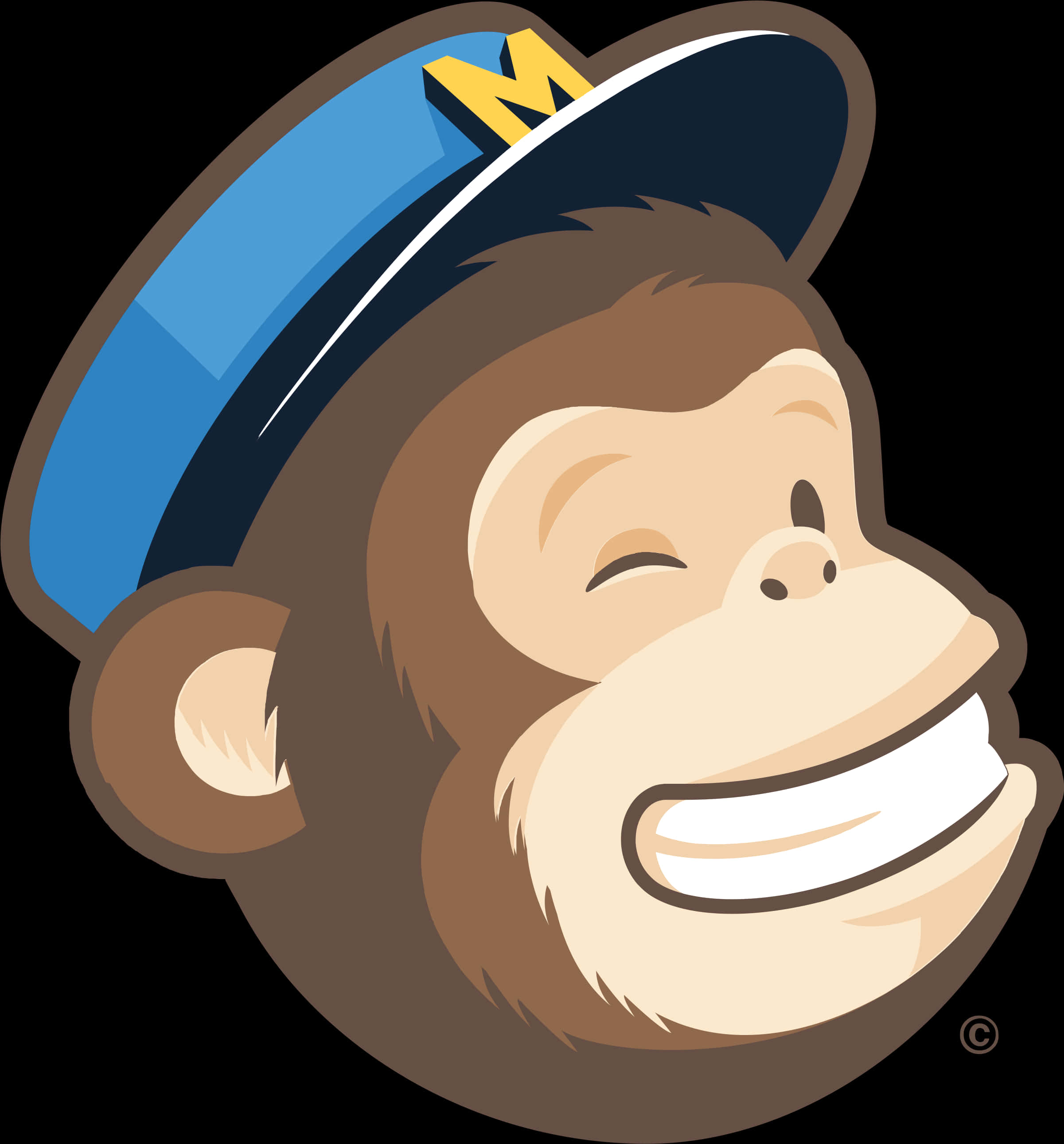 Mailchimp_ Logo_ Smiling_ Monkey PNG