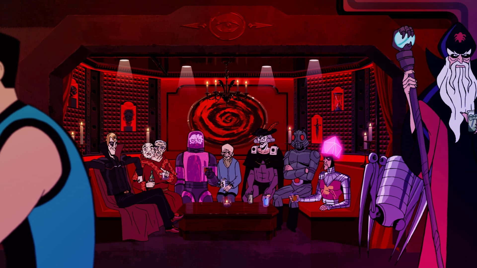 Main Characters From The Venture Bros Sitting Together Wallpaper