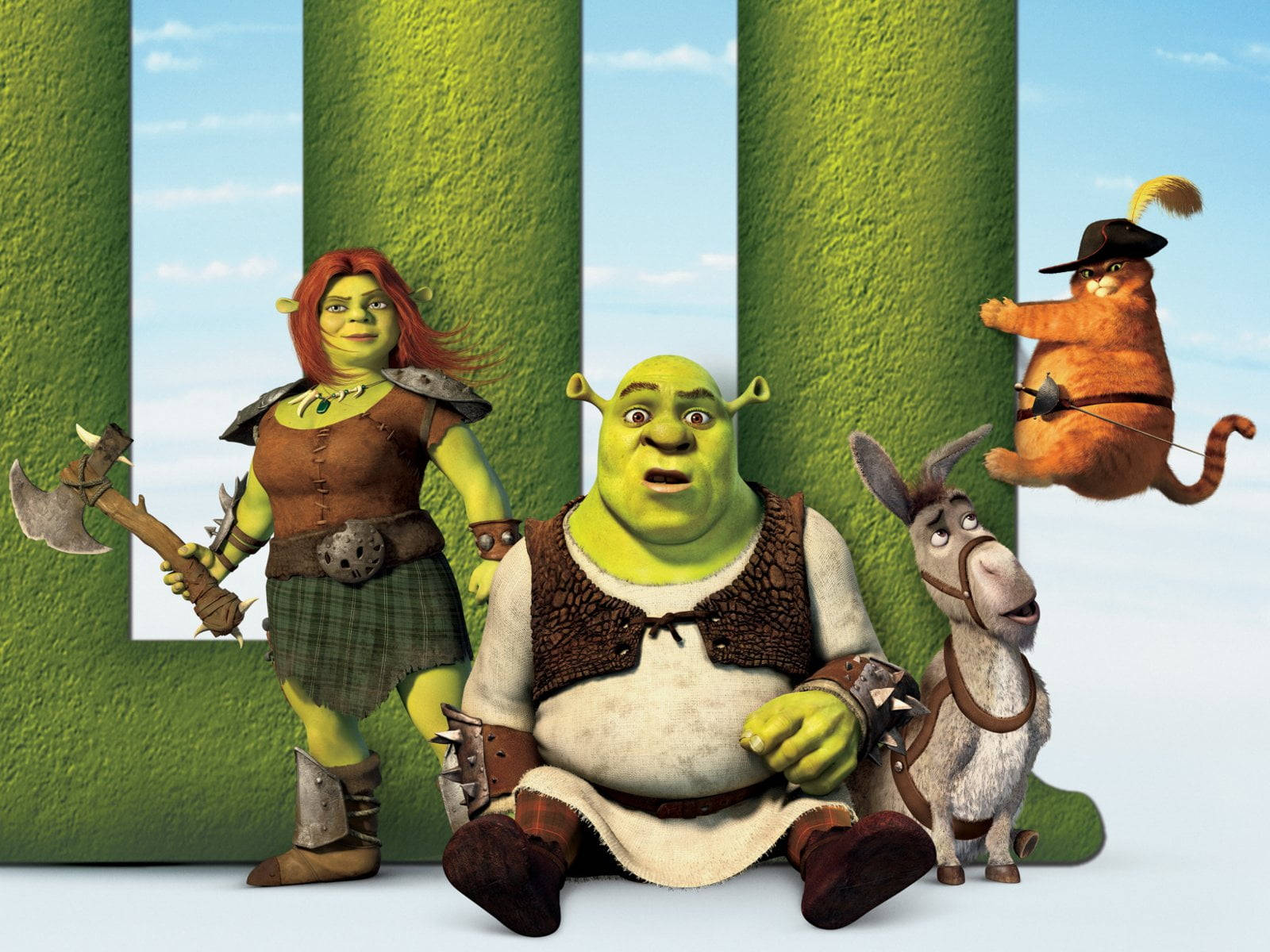 Main Characters Of Shrek Pc Background