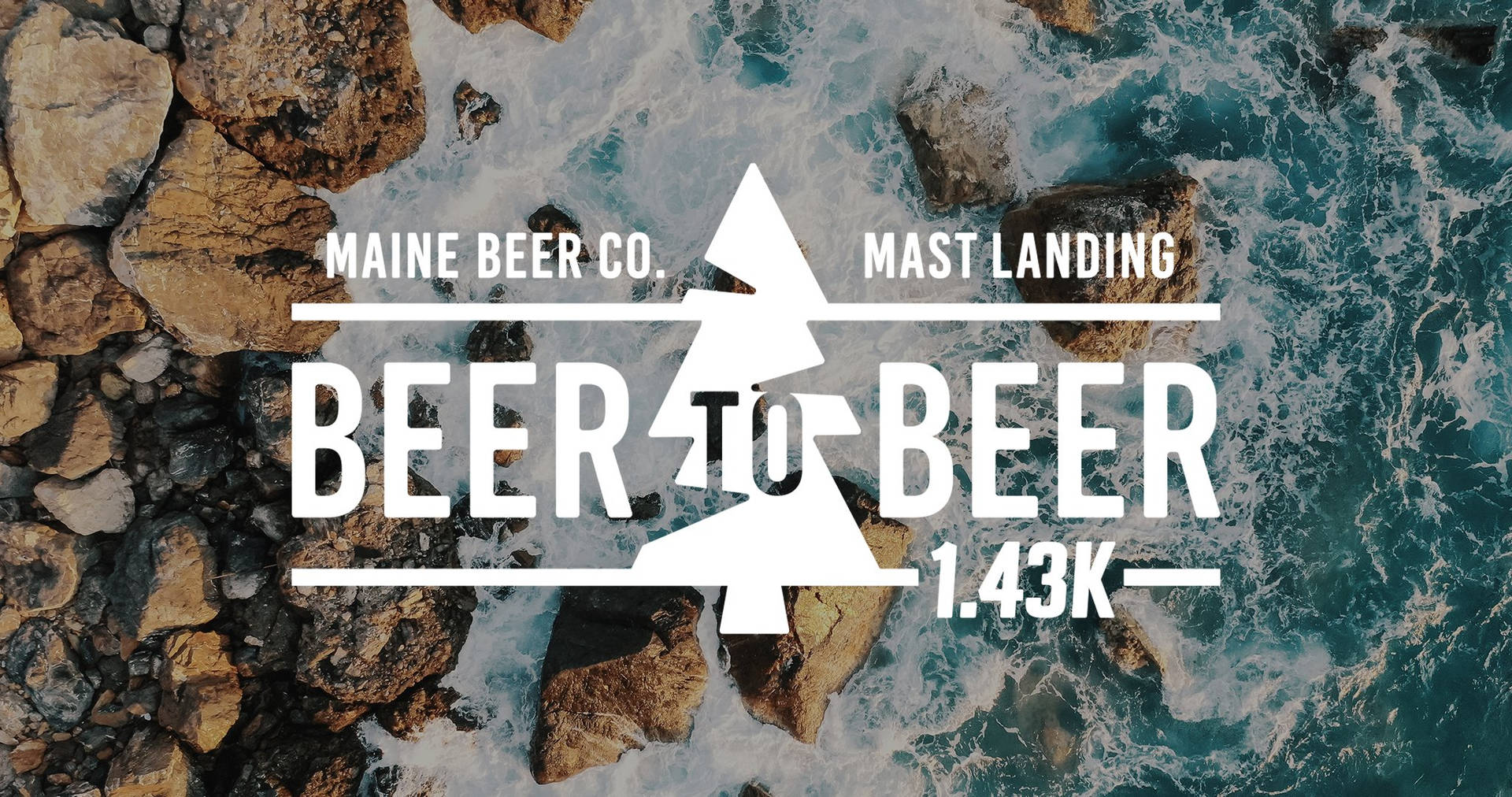 Maine Beer Company øl til øl ocean sten tapet Wallpaper