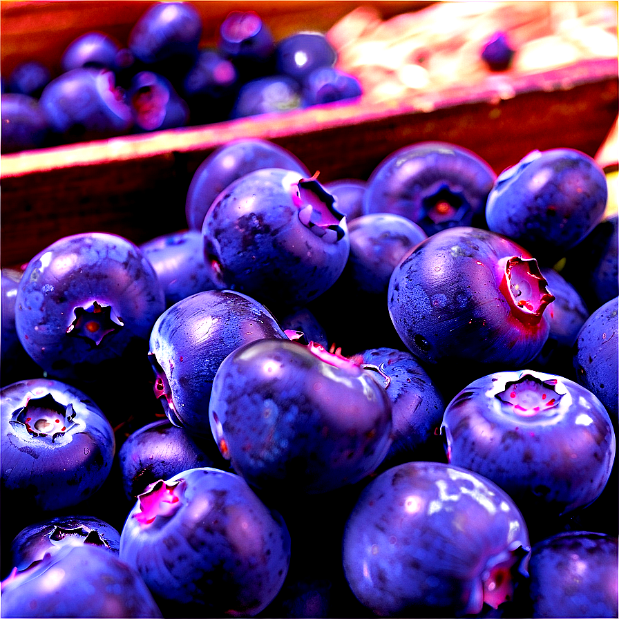 Maine Blueberry Harvest Png 06202024 PNG