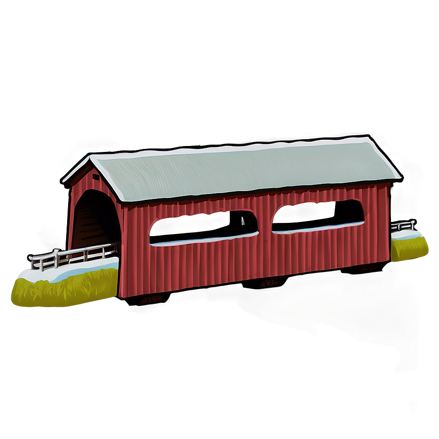 Maine Covered Bridge Charm Png Hrw43 PNG