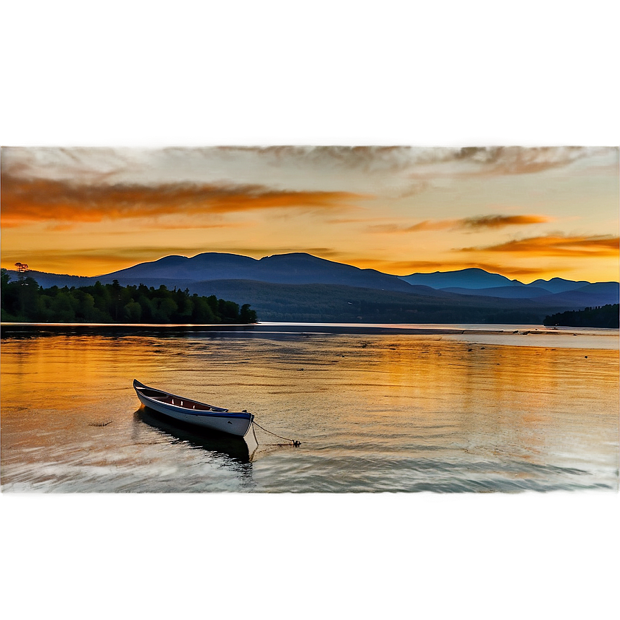 Maine's Iconic Moosehead Lake Png Vhw18 PNG