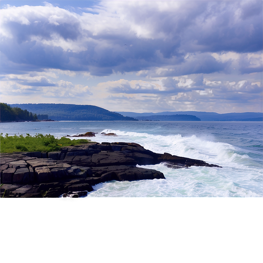 Maine's Spectacular Coastline Png Ppt8 PNG