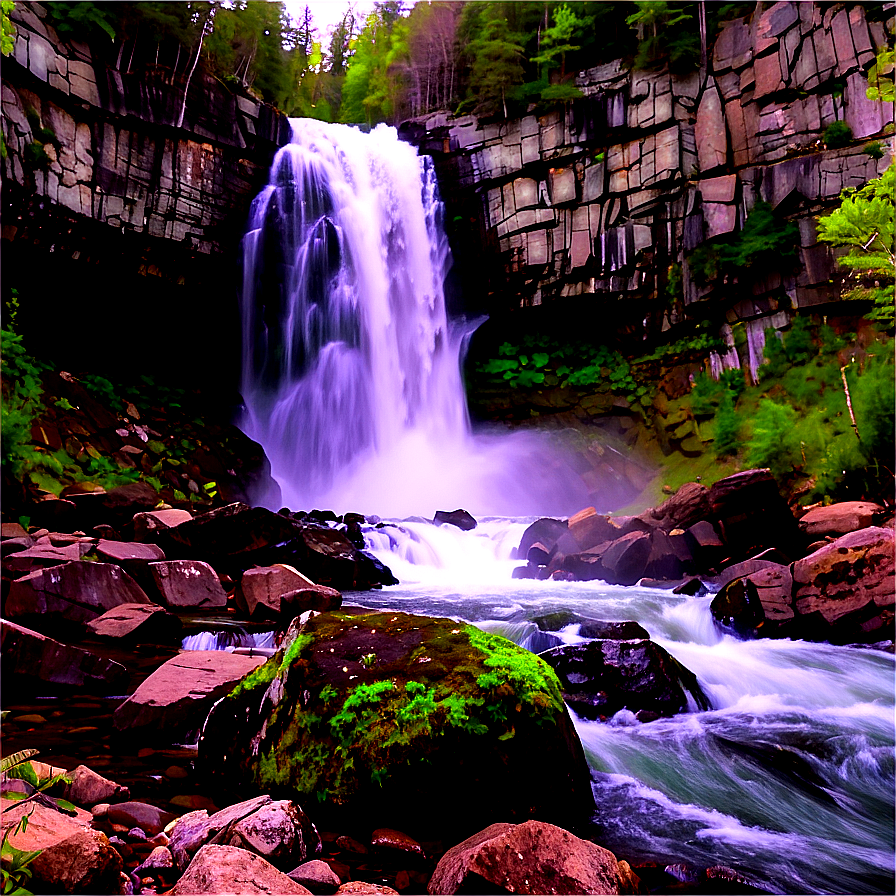 Maine's Stunning Waterfalls Png Yyi PNG