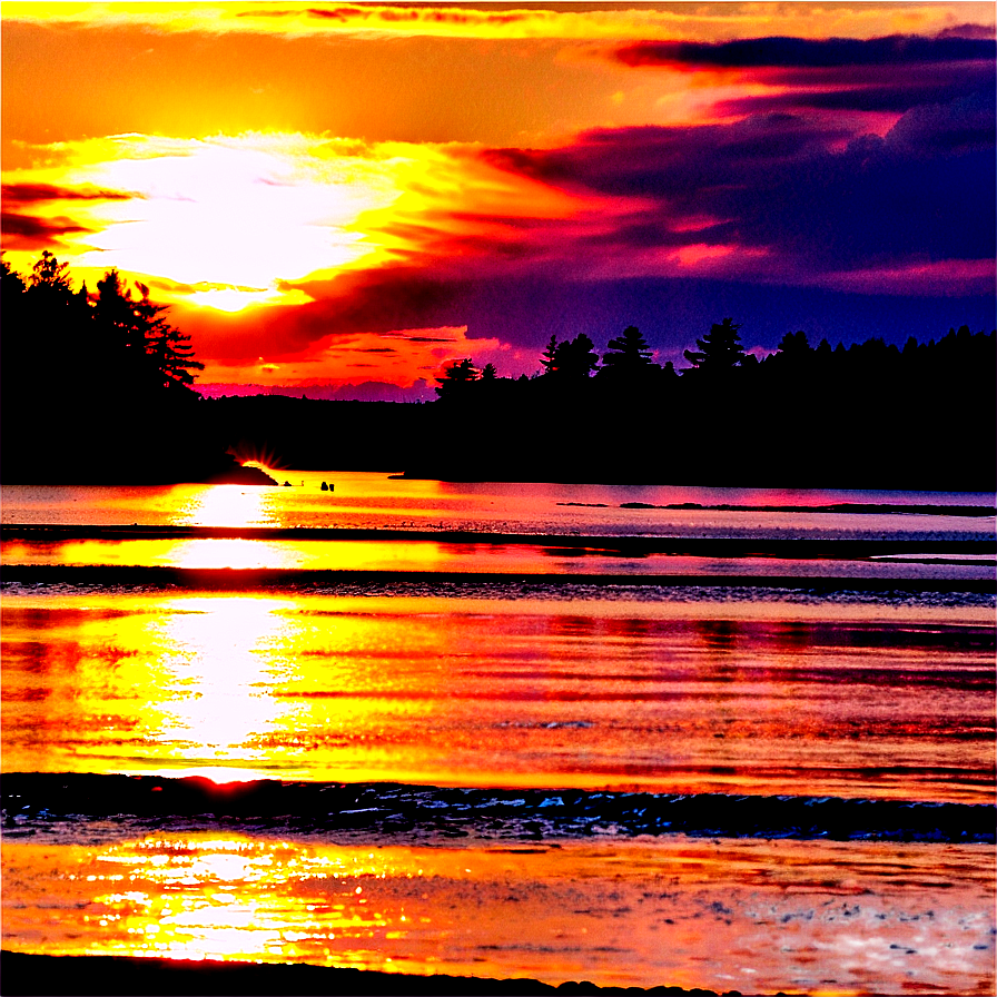 Maine Summer Sunsets Png Gng23 PNG