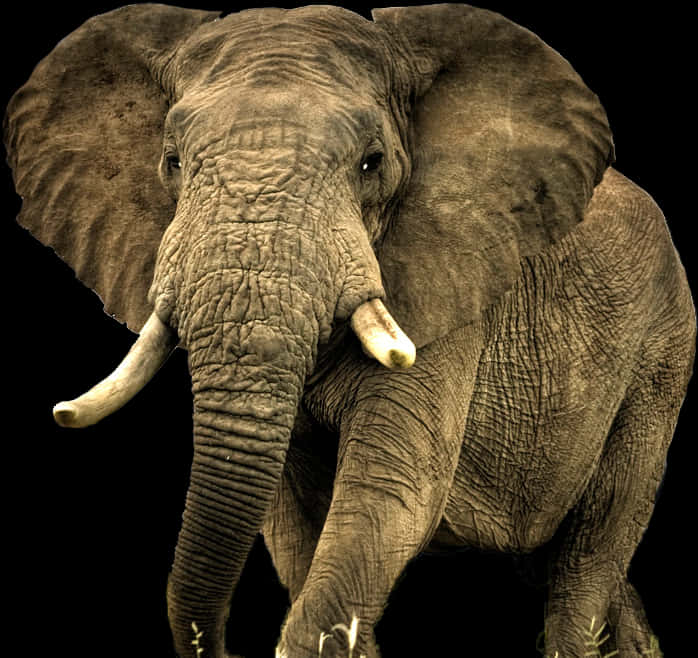 Majestic_ African_ Elephant_ Portrait PNG