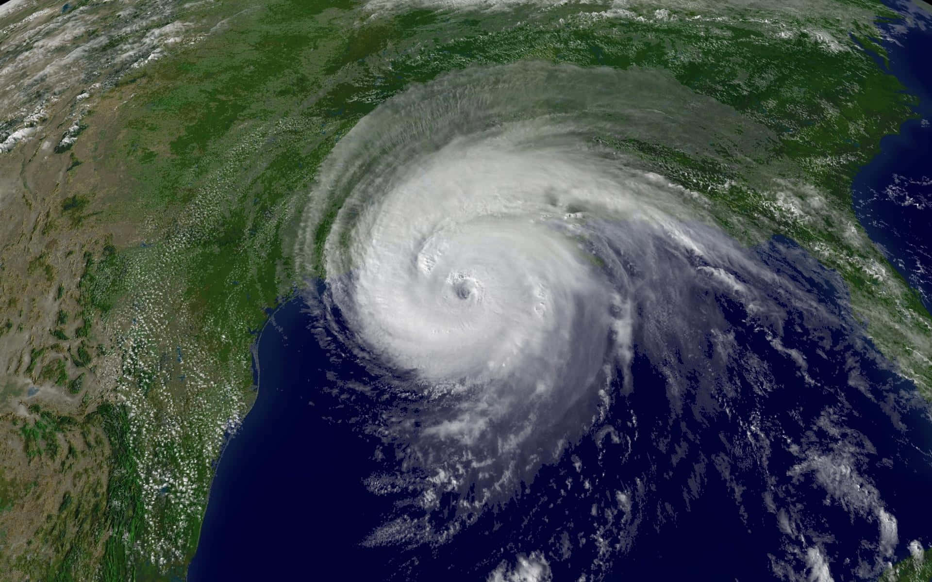 Majestic And Fearsome Power - Aerial View Of A Hurricane