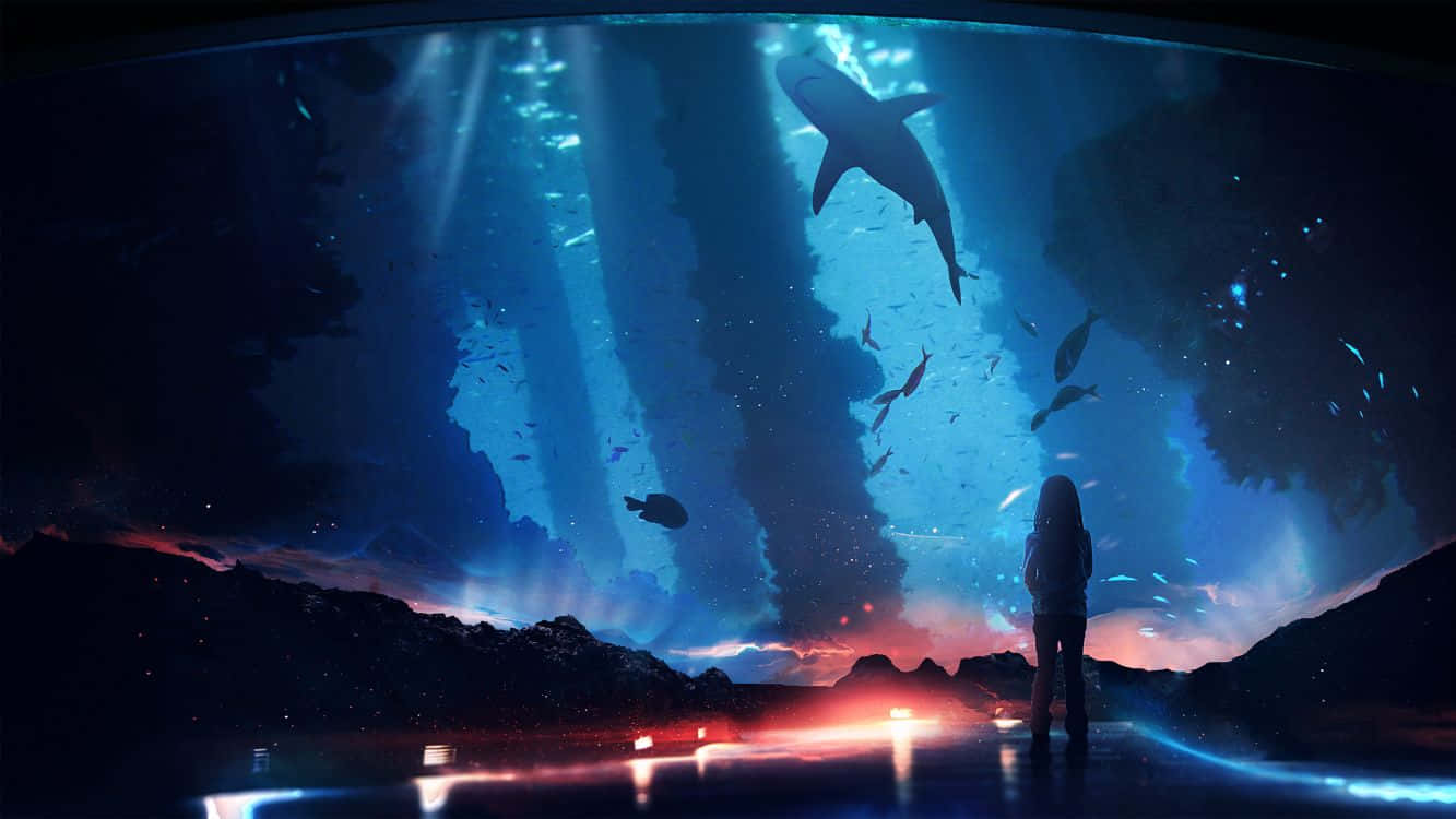 Majestic_ Aquarium_ View_with_ Sharks.jpg Wallpaper