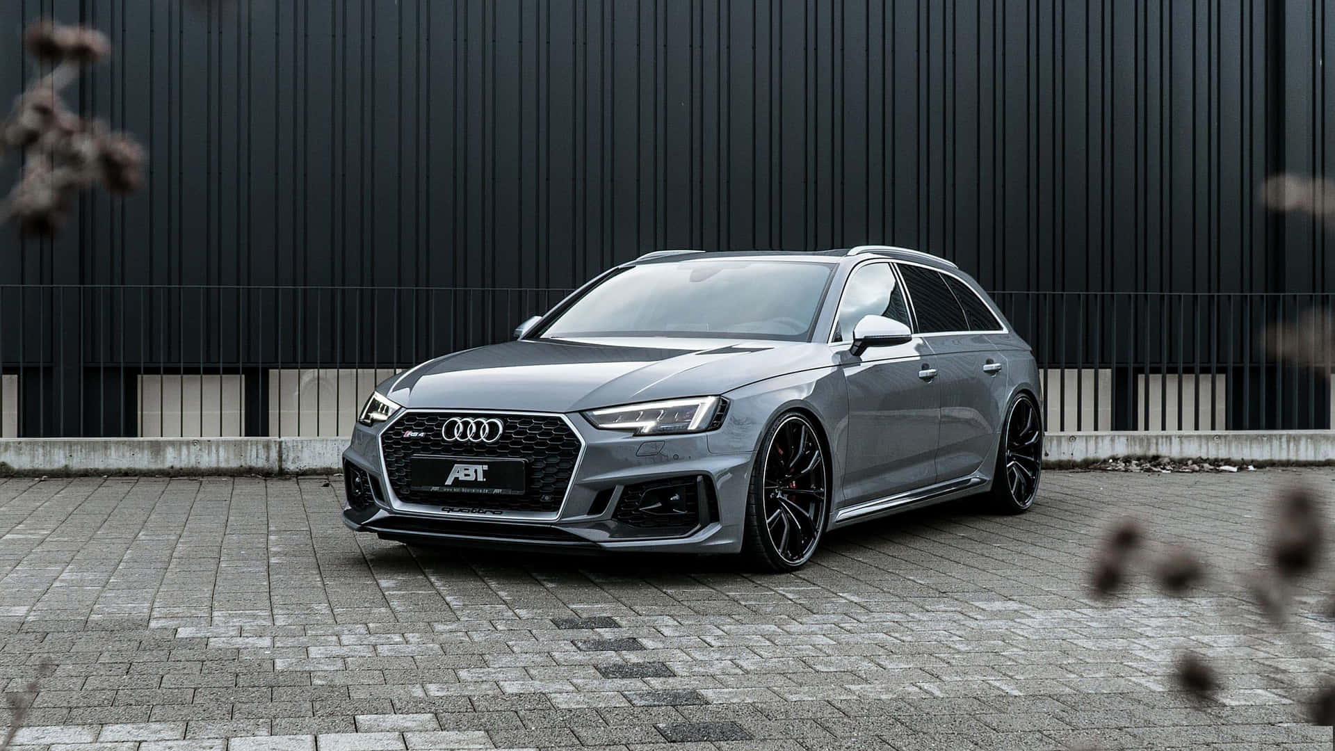 Majestic Audi Rs4 In Full Speed Wallpaper