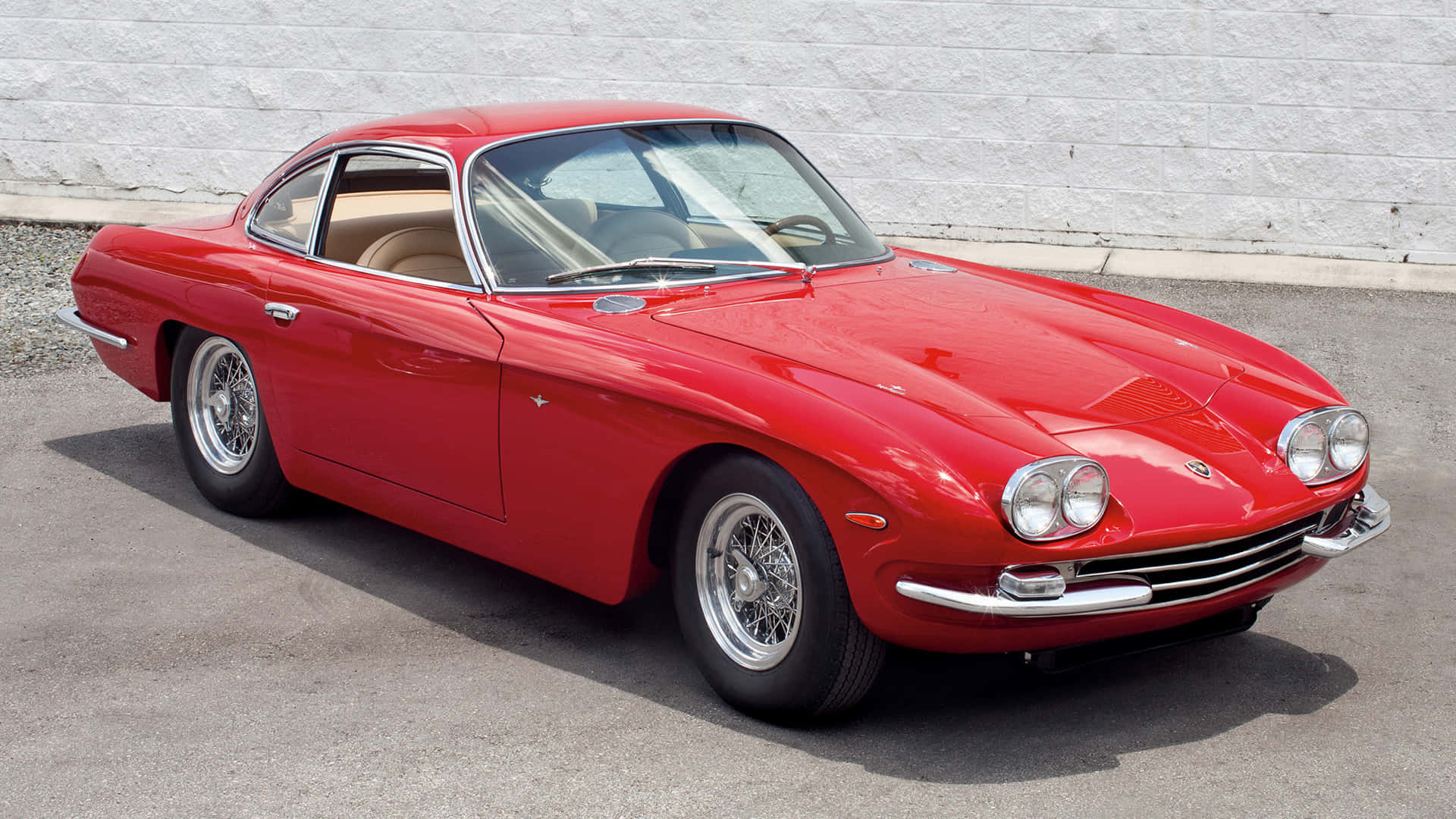 Majestic Beauty Of A Lamborghini 400 Gt Wallpaper