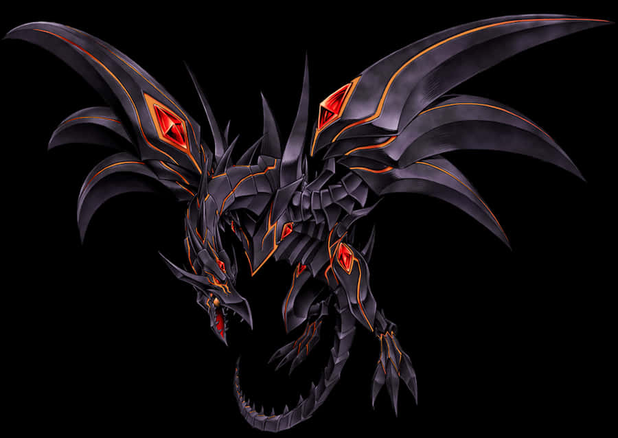 Majestic Black Dragon Artwork PNG