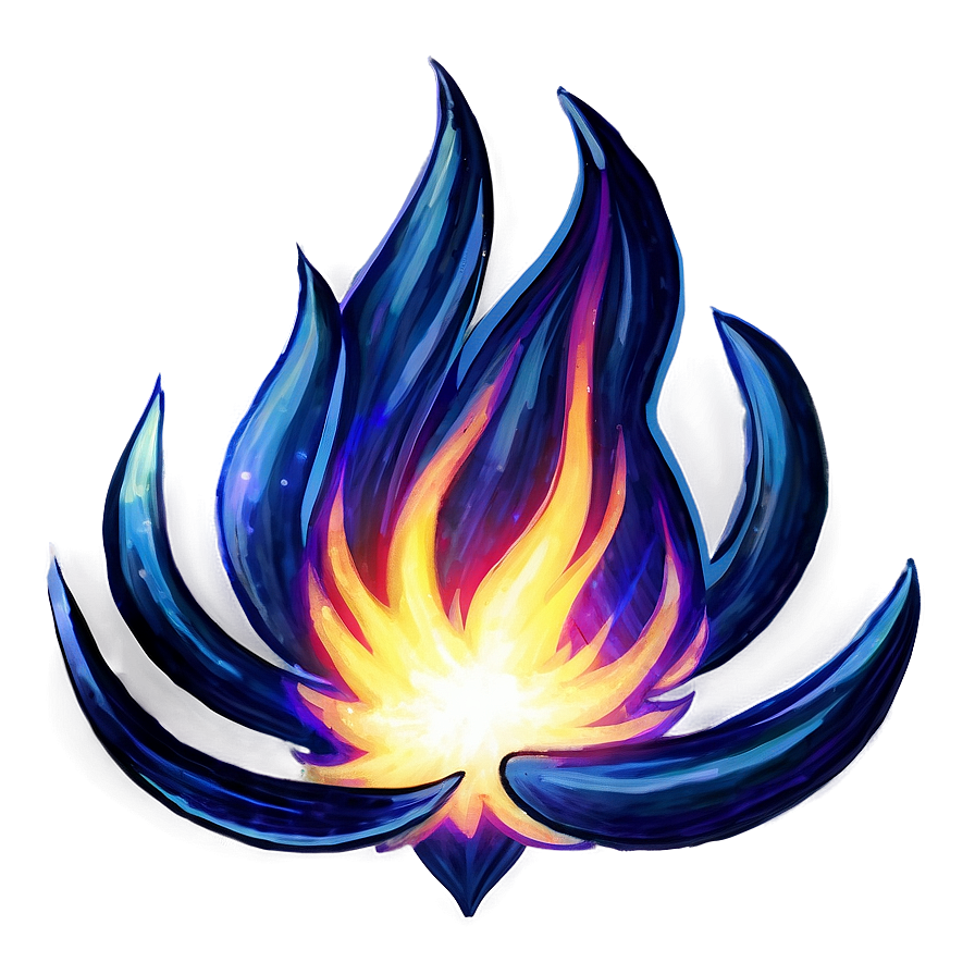 Majestic Blue Flames Png Gfm PNG