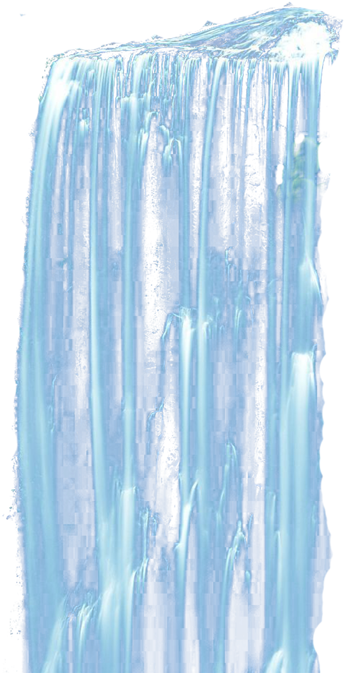 Majestic Blue Waterfall Nature Scene PNG