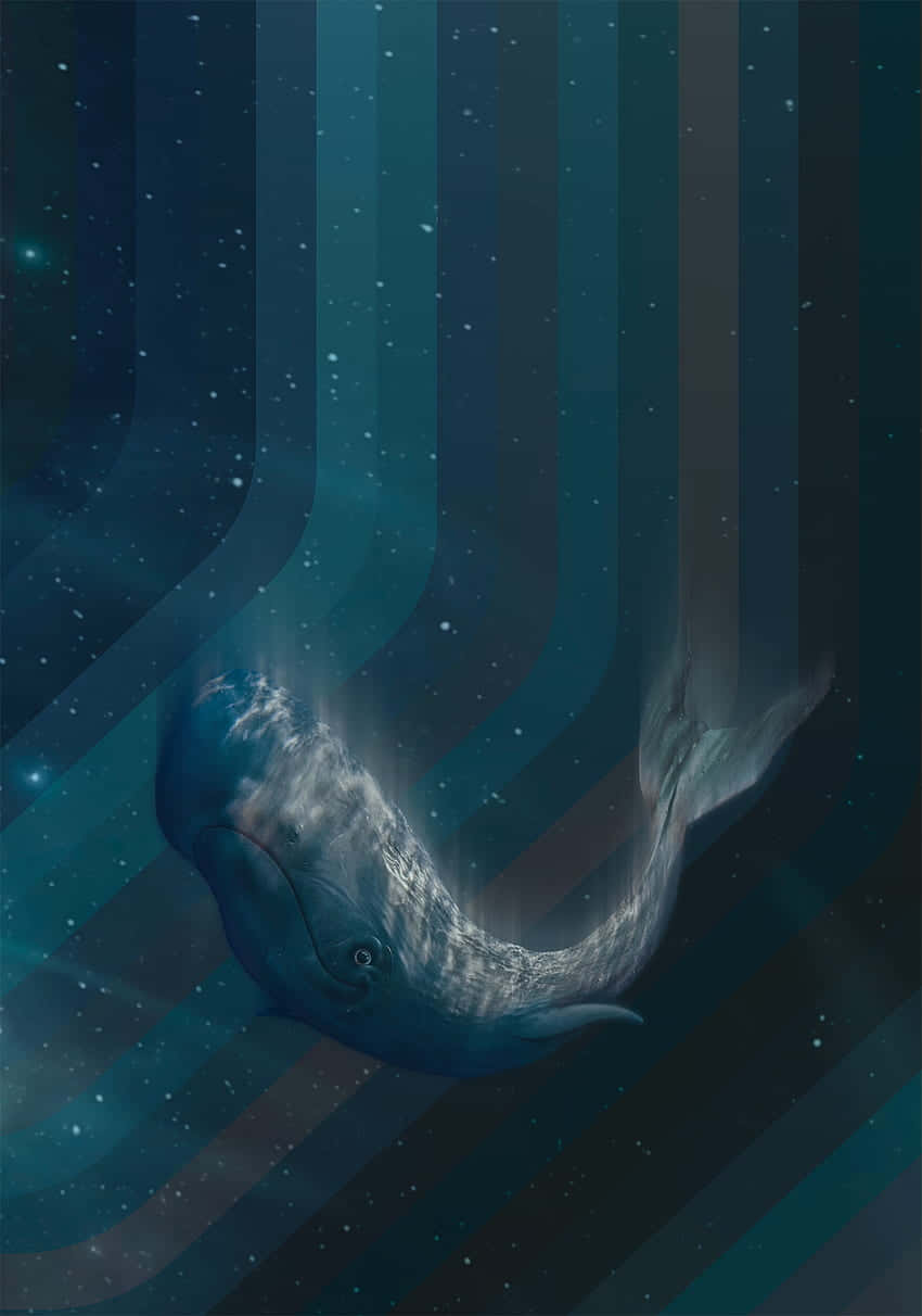 Majestic Bowhead Whale Underwater Wallpaper