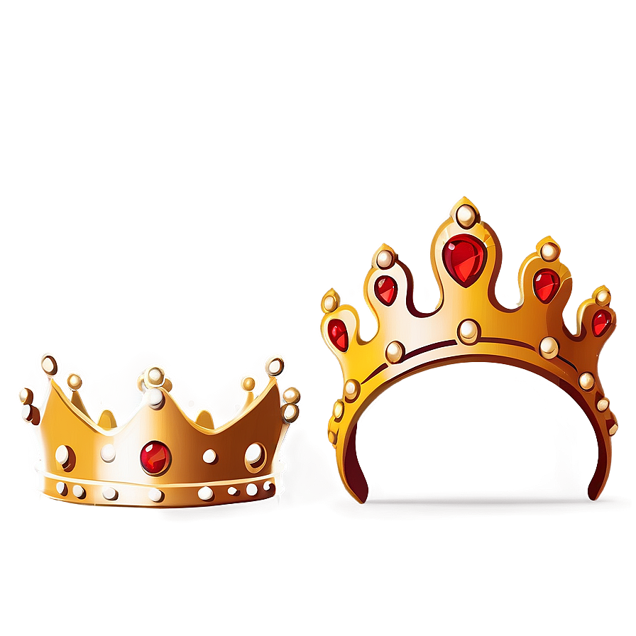 Majestic Cartoon Crown Png Vmw PNG