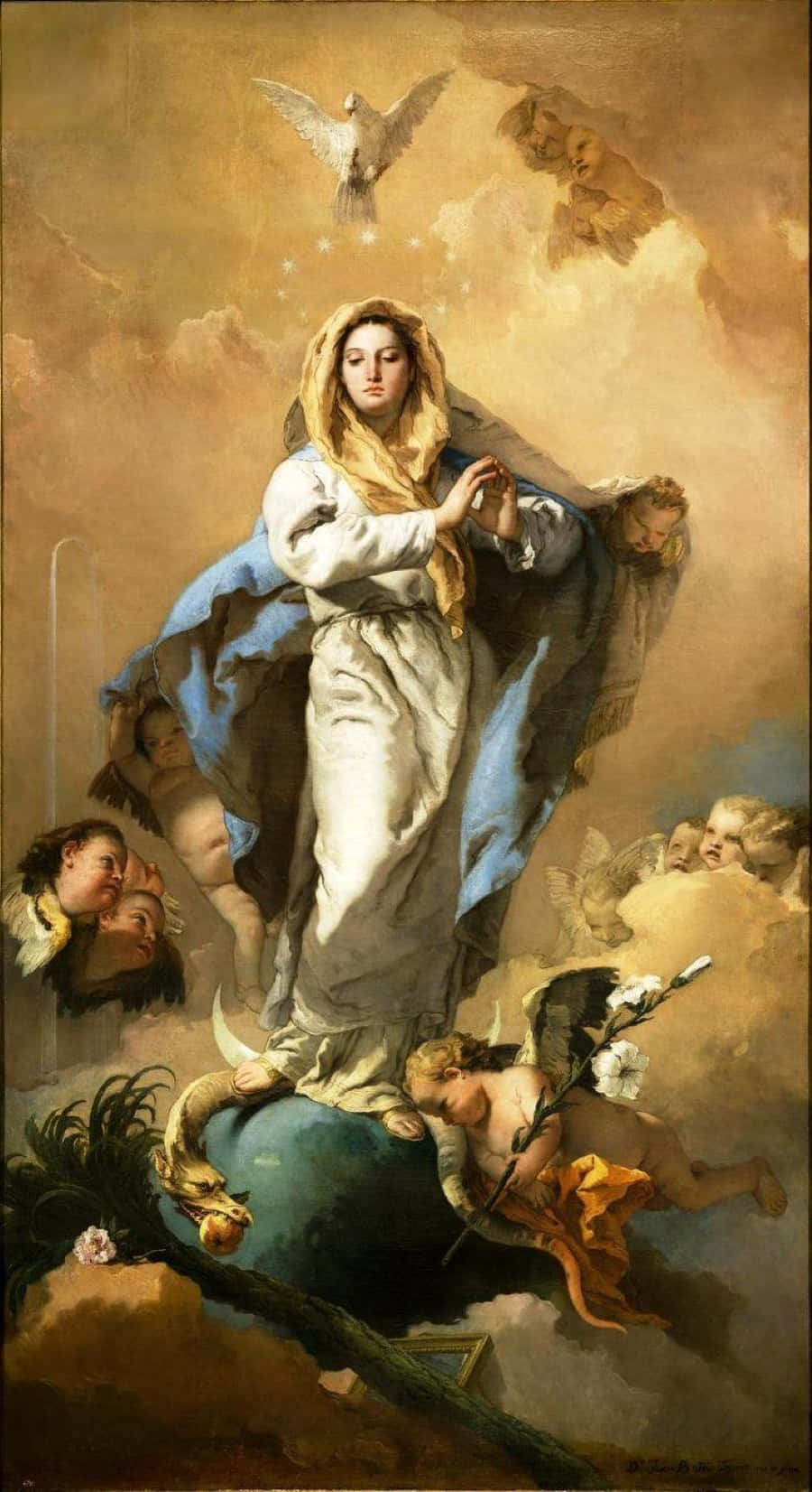 Majestic Celebration Of The Feast Of The Immaculate Conception Wallpaper