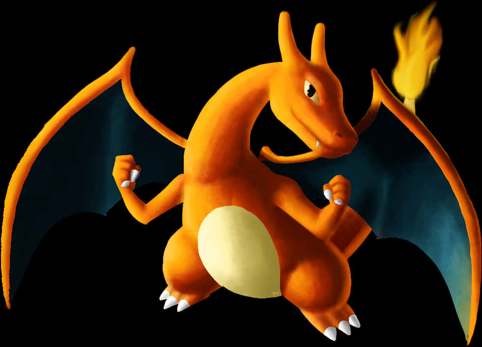 Majestic Charizard Artwork PNG