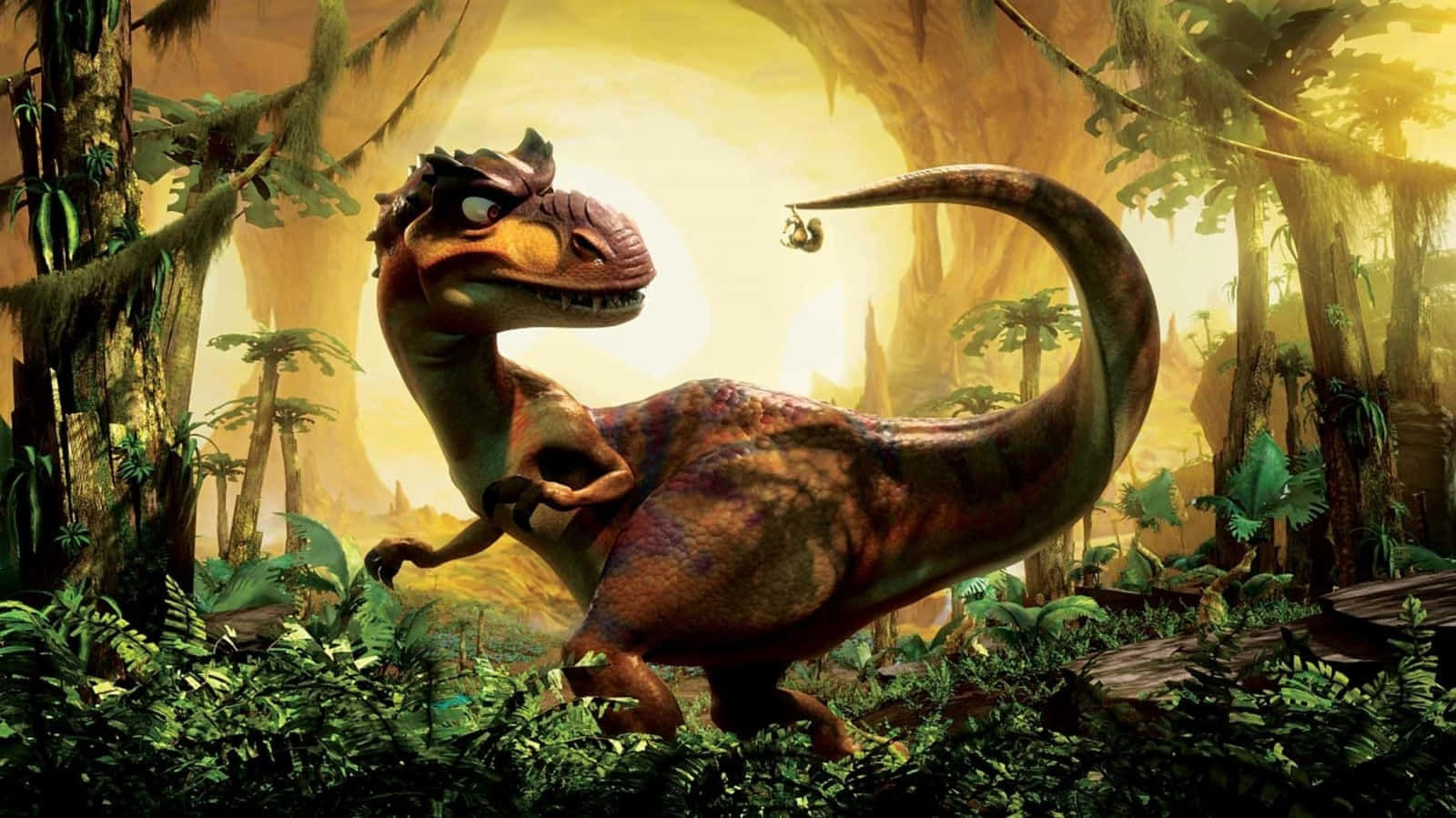 Majestic_ Dinosaur_ Forest_ Scene.jpg Wallpaper