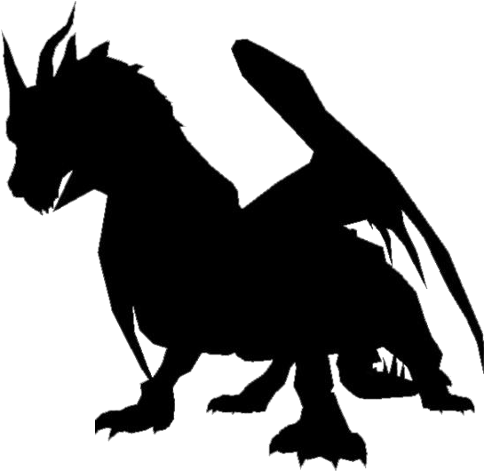 Majestic Dragon Silhouette PNG