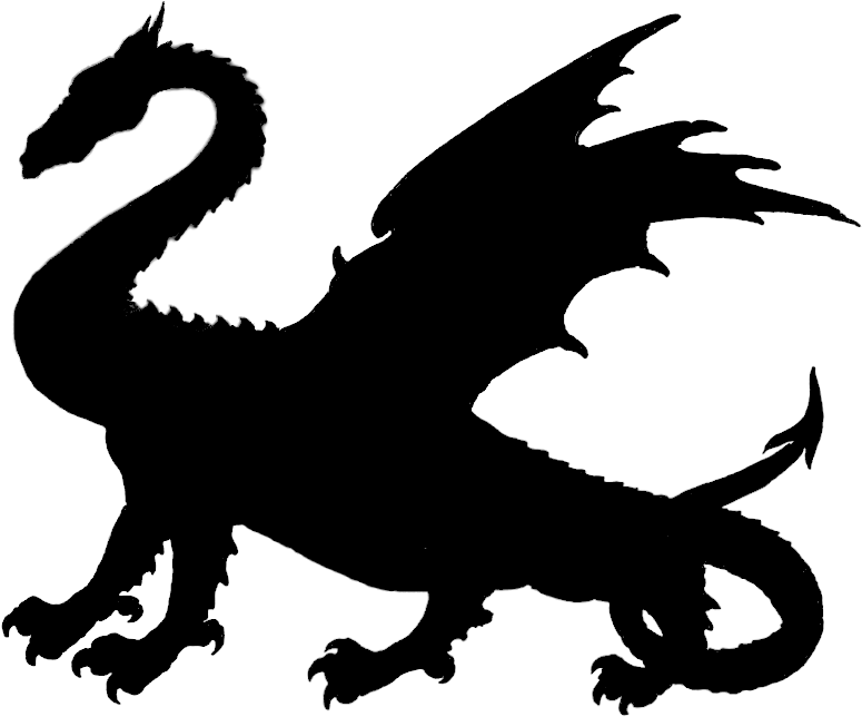 Majestic Dragon Silhouette PNG