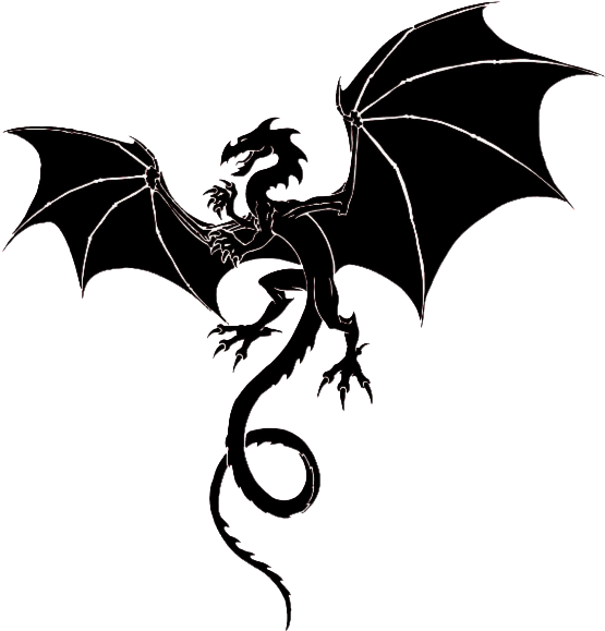 Majestic Dragon Silhouette PNG