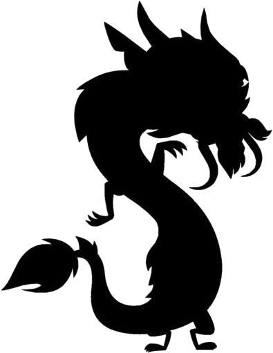 Majestic Dragon Silhouette PNG