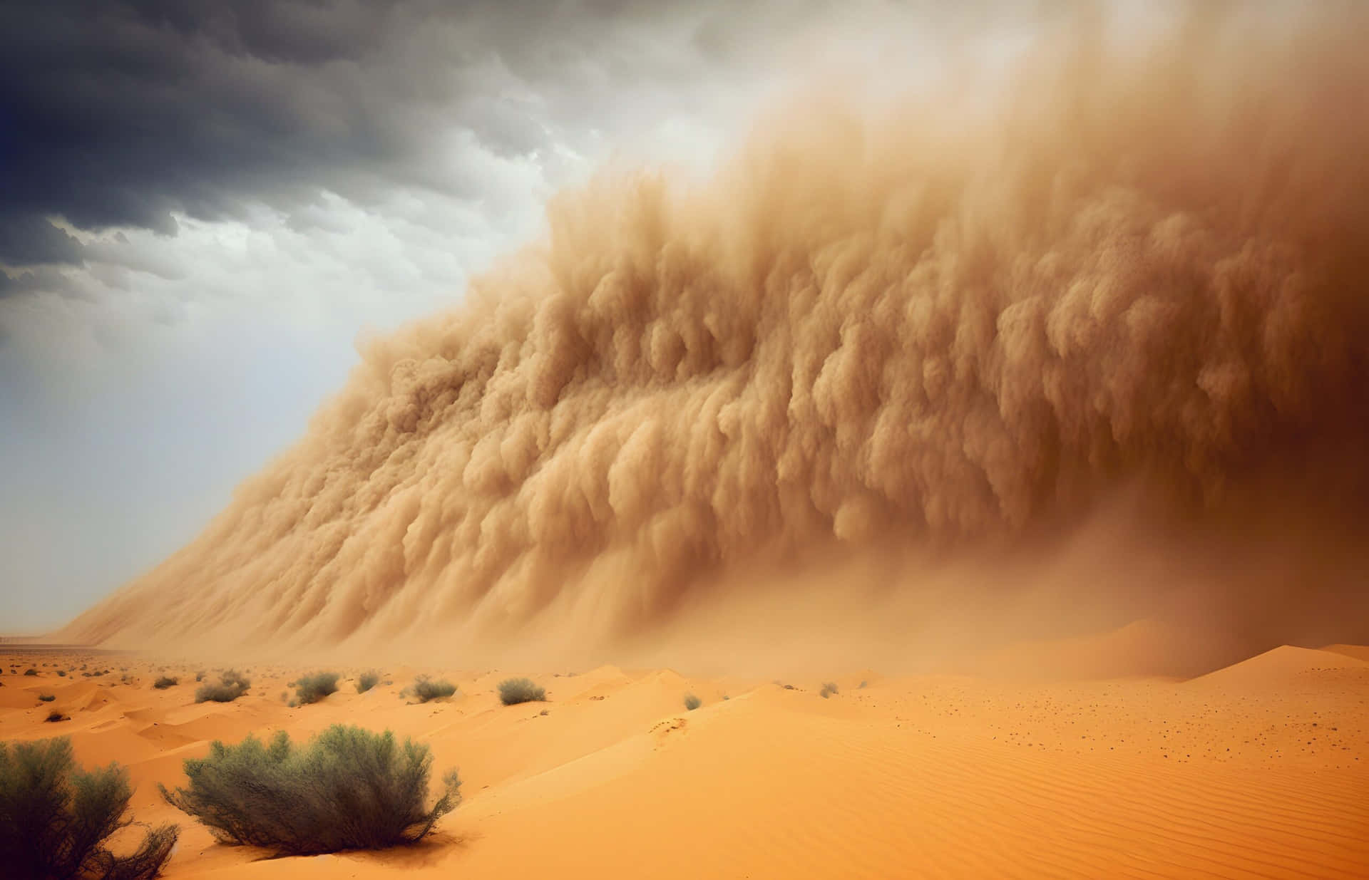Majestic_ Dust_ Storm_ Desert_ Scene Wallpaper