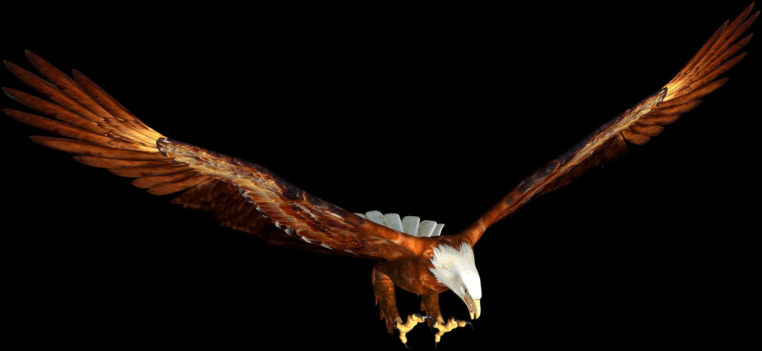 Majestic Eaglein Flight PNG