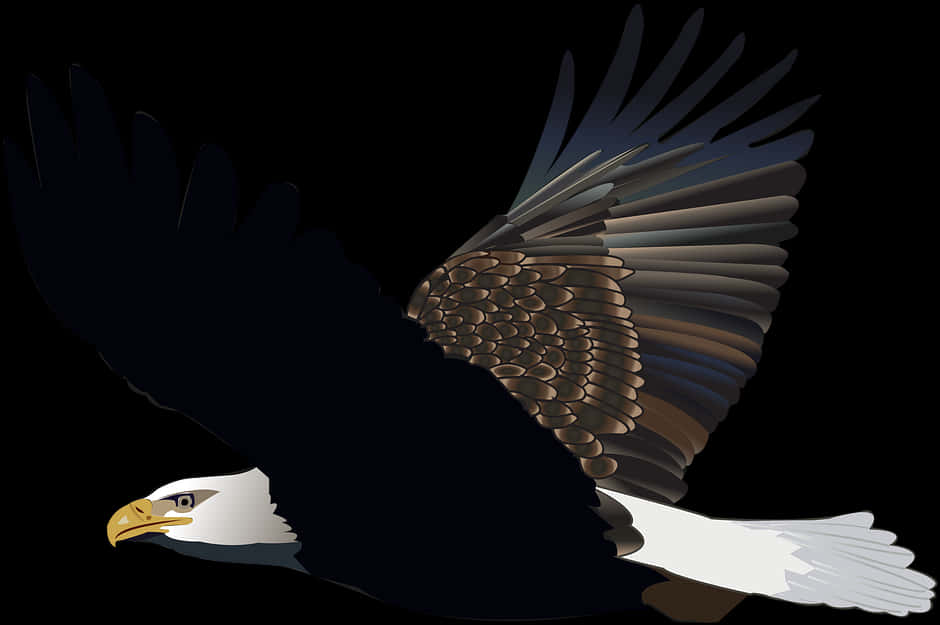 Majestic Eaglein Flight PNG