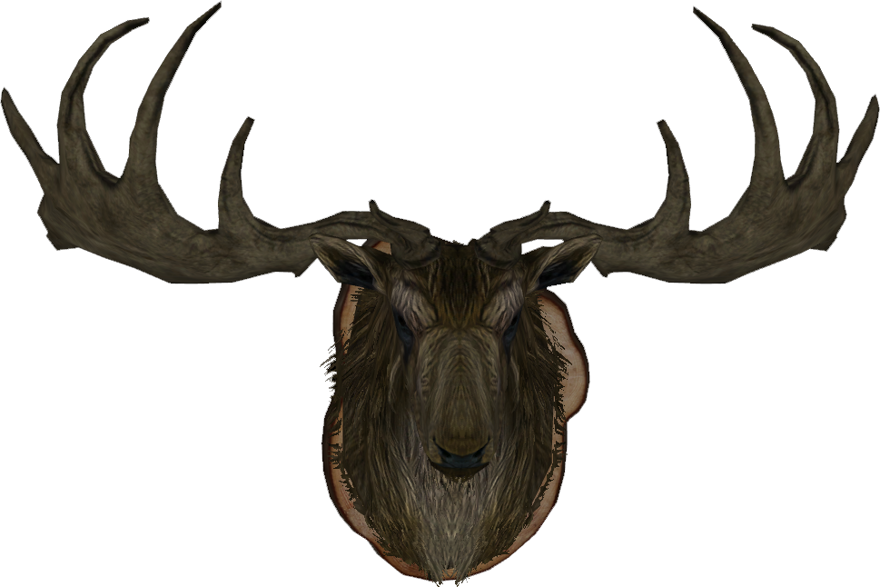 Majestic Elk Antlers Illustration PNG